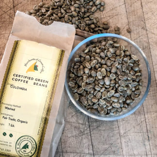 certified green coffee from Colombia