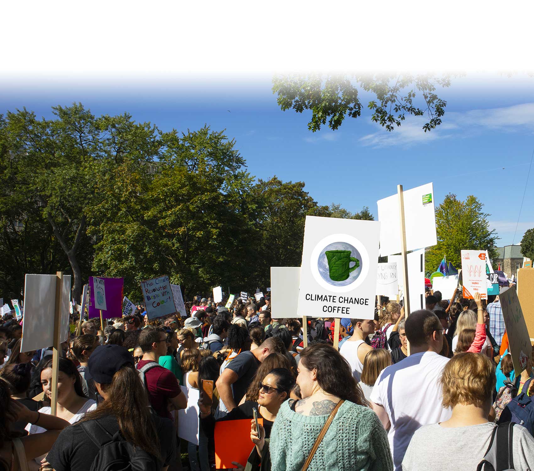 Climate March Participants in Toronto.